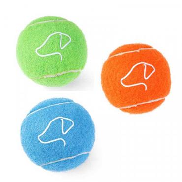 Squeaky Pooch Tennis Balls 6.5Cm 3 Pack