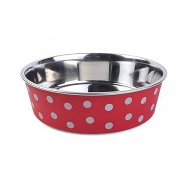 Red Polka Bowl 17cm