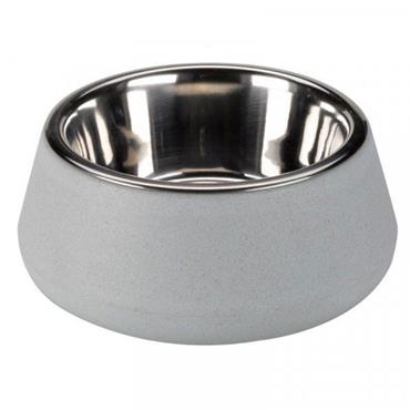 Zoon Sky Blue Bamboo & Stainless Steel Dog Bowl