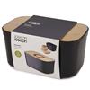 Joseph Joseph Bread Bin With Cutting Board Lid Black