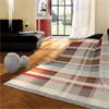 Cotton Rich Panel Check Red Throw 140x180cm