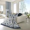 Biederlack Ikat Diamond Blue Throw 140x180cm