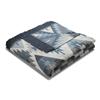 Biederlack Ikat Diamond Blue Throw 140x180cm