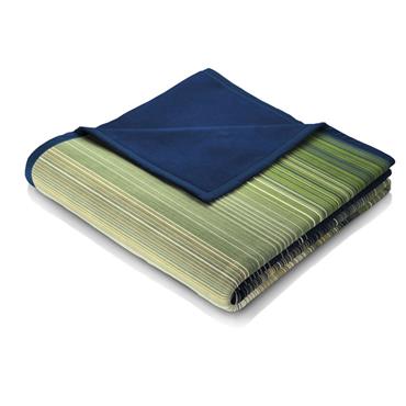 Ombre Stripe Green Throw 150x140cm