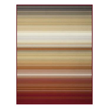 Ombre Stripe Terracotta Throw 140x180cm