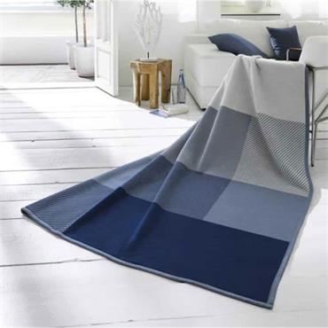 Oversized Check Blue Throw 150x200cm
