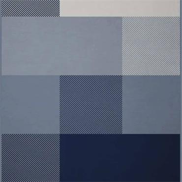 Oversized Check Blue Throw 150x200cm