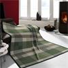 Biederlack Herringbone Check Green 140x180cm