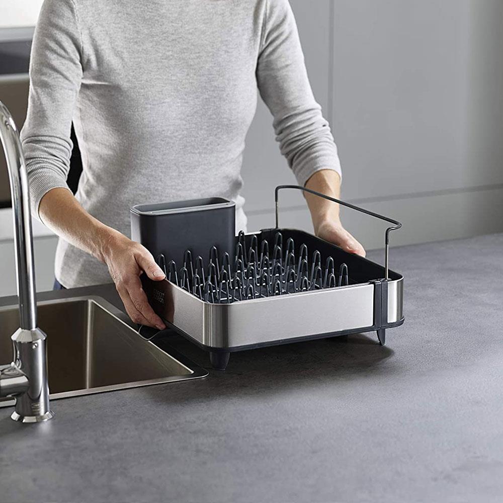 Joseph Joseph Extend Steel Dish Rack 2 Piece Sink Organisation Set