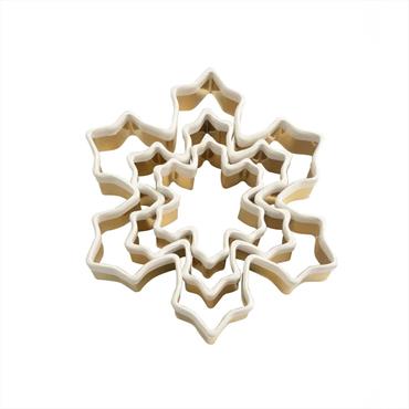 Brass Snowflake Cookie Cutters Set of 3