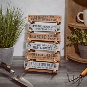 Langs Feathered Fellas Wood Tabletop Block Assorted