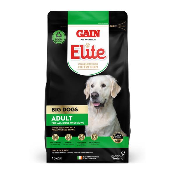 Gain Elite Big Dog Adult Dog Food 15kg Stakelums Home & Hardware