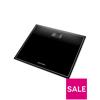 Compact Glass Electronic Bathroom Scales Black