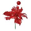 Premier Red Poinsettia Pick 18cm Assorted