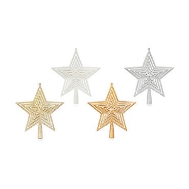 Premier Glitter Tree Top Star 23cm