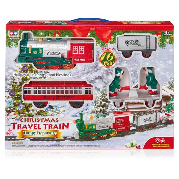 miniature christmas train set