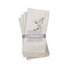 Premier Embroided Chambray Holly Berry Napkins Set Of 4