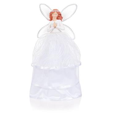 Premier Angel Tree Topper White 28cm
