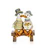 Premier Sitting Christmas Ducks On Bench 21cm