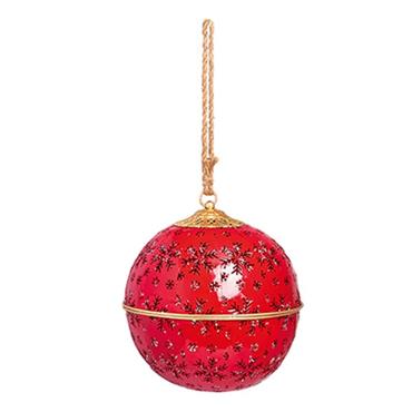 Premier Red Metal Snowflake Cut Out Bell 40.5cm