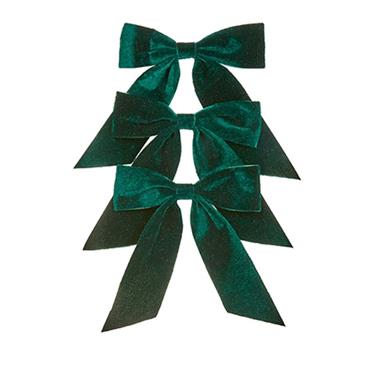 Premier Bows Emerald Green 15cm 3 Pack