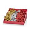 Premier Glittered Poinsettia Clip 14cm