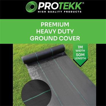 Protekk Virgin Pp Ground Cover 1x50m Roll 100gsm