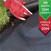 Protekk Weed Control Twin Pack 2x10m Rolls 50gsm
