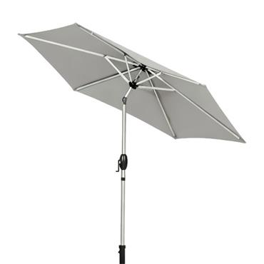 Classic Collection Parasola Aluminium Cranked Grey 2.7m