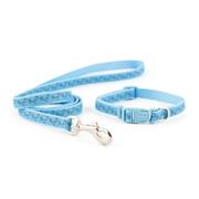 Ancol Small Bite Nylon Puppy Collar & Lead Set In Paw 'n' Bone