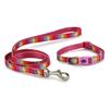 Rainbow & Pink Collar & Lead Set