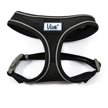 Viva Comfort Mesh Dog Harness Black X-small
