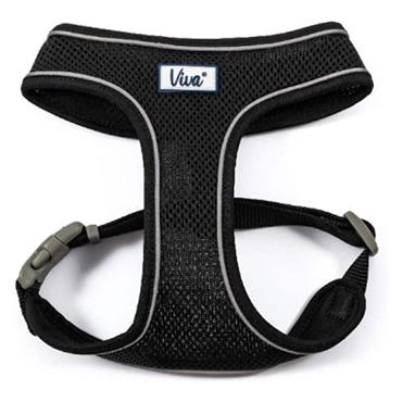 Viva Comfort Mesh Dog Harness Black Large