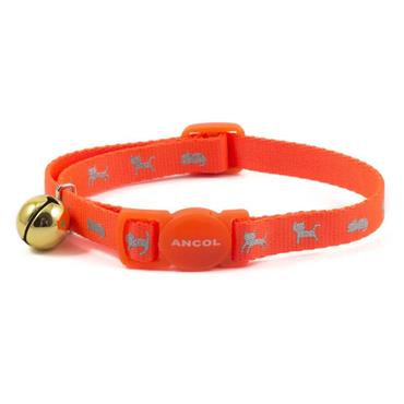 Hi-Vis Safety Kitten Collar Orange