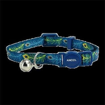 Peacock Print Safety Cat Collar