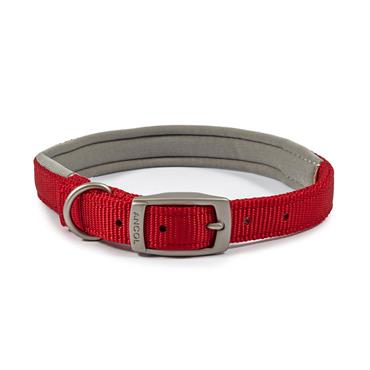 Ancol Padded Red Nylon Collar