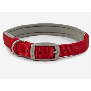 Viva Padded Red Nylon Collar S6  22"