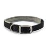 Viva Padded Dog Collar Black 24"