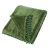 Walton & Co Cashmere Touch Fleece Throw Dark Olive 130x170cm 100% Polyester