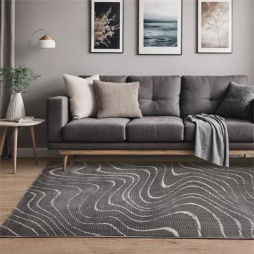 Asiatic Axel Ax08 Rug Charcoal 120x160cm