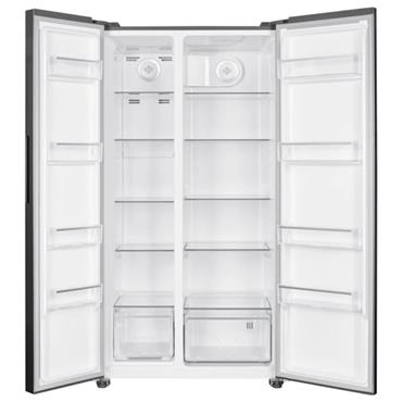 Belling American Fridge Freezer Black Steel