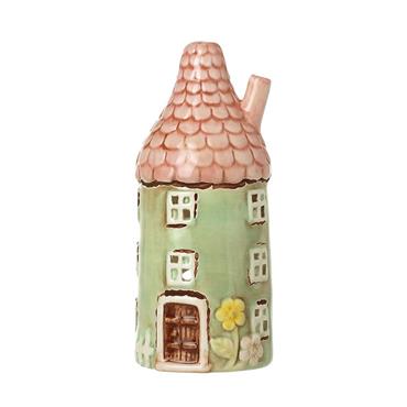 Ceramic Round T-light Holder Green