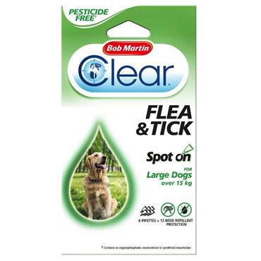 Bob Martin Clear Spot On Flea & Tick Large 12 Week