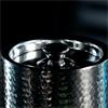 Barcraft Ice Bucket Hammered Stainless Steel