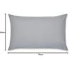 Percale Non Iron Grey Pillowcase Housewife Standard X2