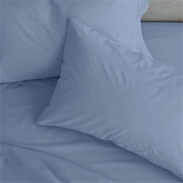 Percale Non Iron Lansfield Blu Pillowcase Housewife/standard X2