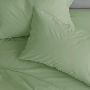 Percale Non Iron Sage Pillowcase Housewife/standard X2