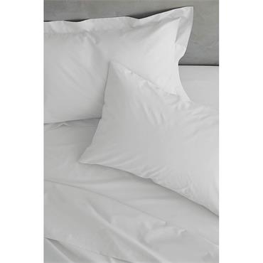 Percale Non Iron White Pillowcase Housewife/standard X2