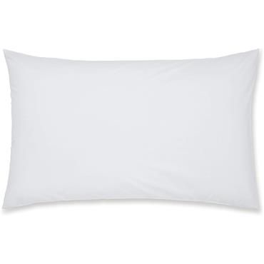 Percale Non Iron White Pillowcase Housewife/standard X2