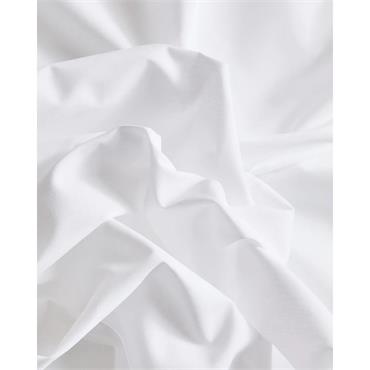Percale Non Iron White Deep Fitted Sheet King
